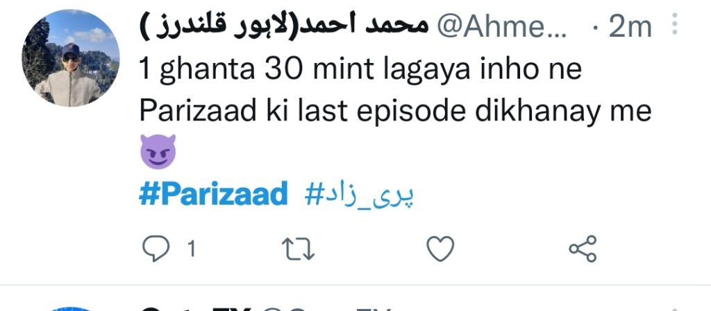 Parizaad Drama Last Episode Public Reaction