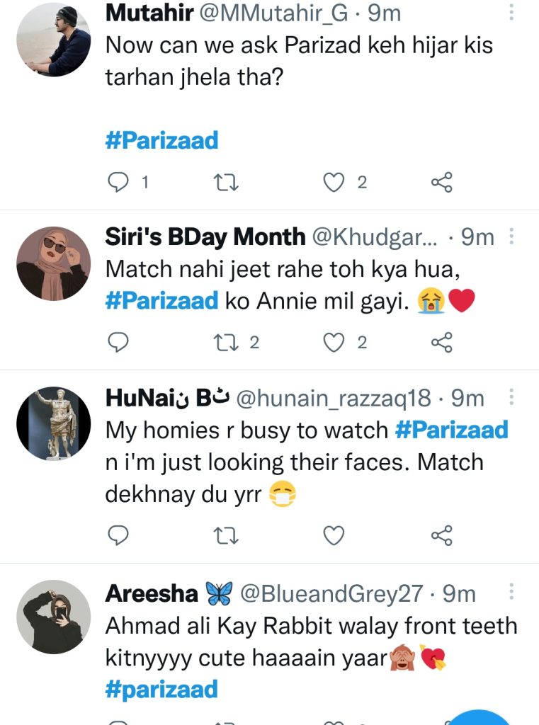 Parizaad Drama Last Episode Public Reaction