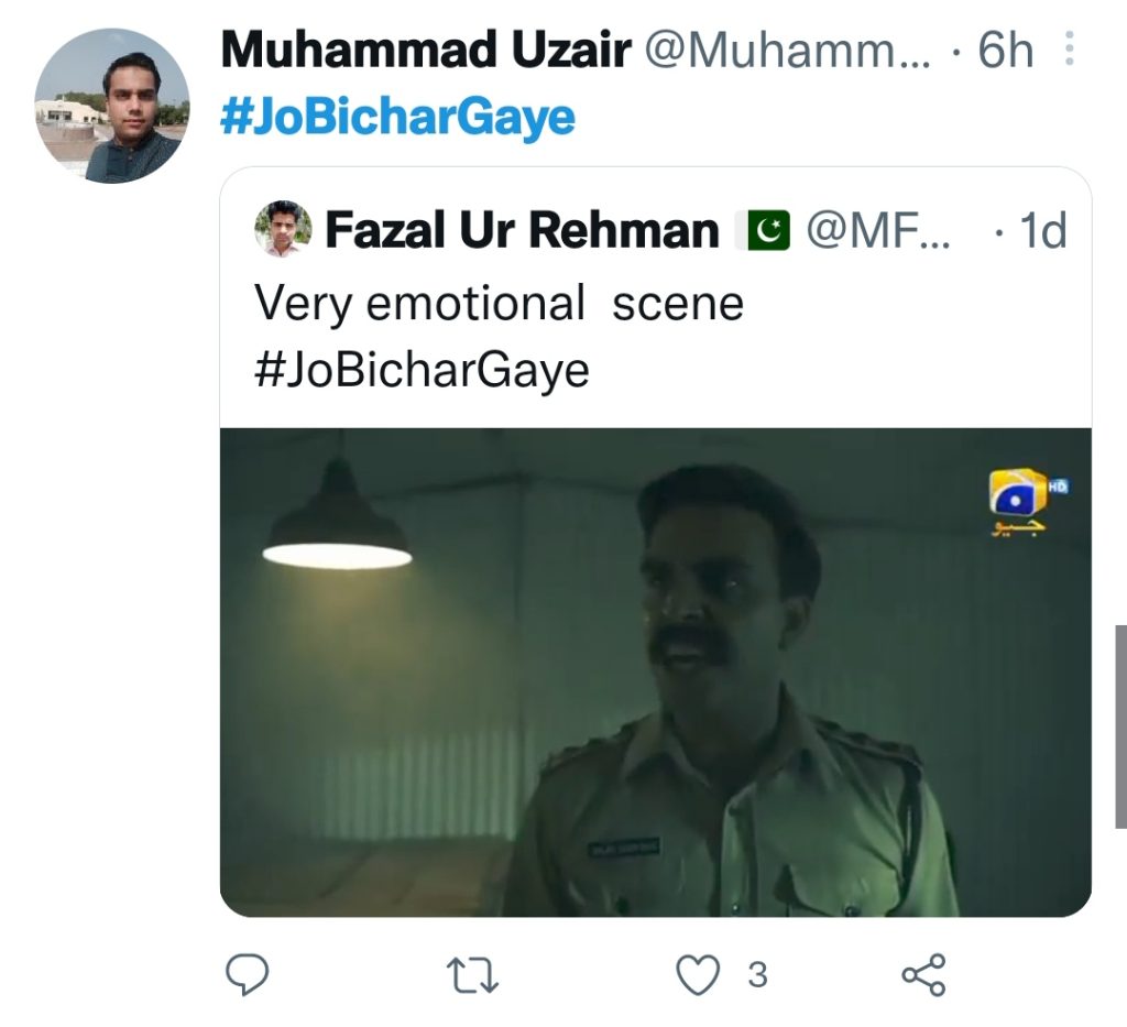 Jo Bichar Gaye Garnering Immense Public Praise