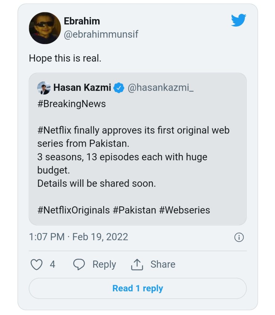 Public is Ecstatic As Netflix Approves First Original Pakistani Series