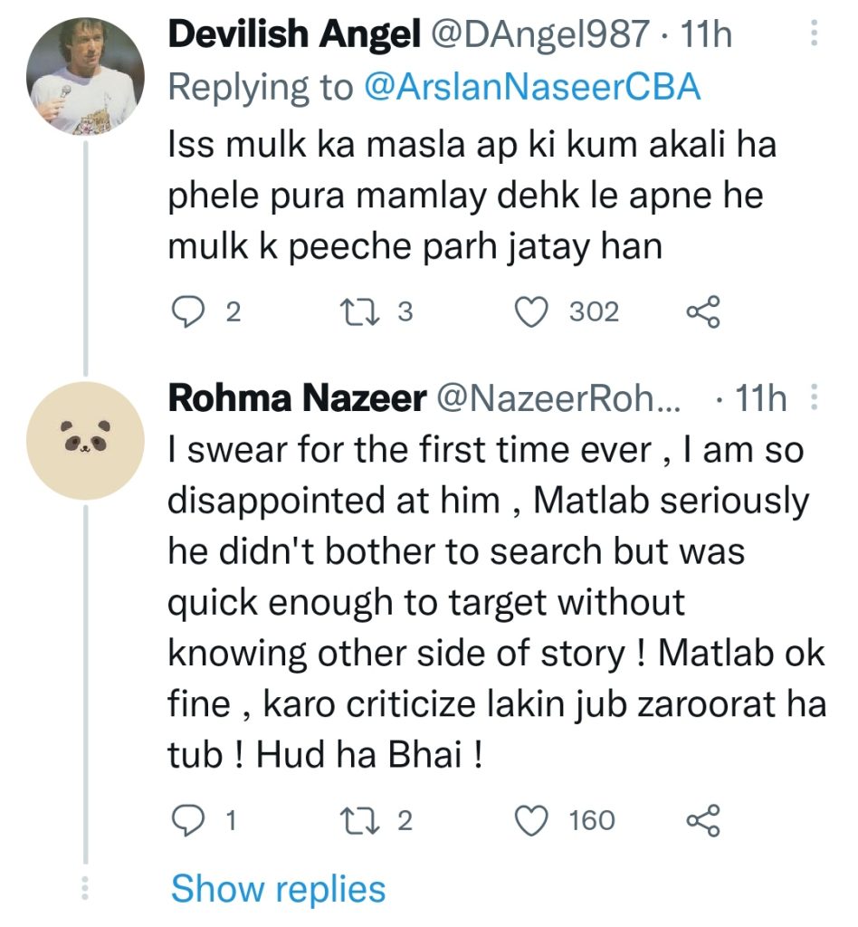 Arsalan Naseer Gets Hate on Twitter