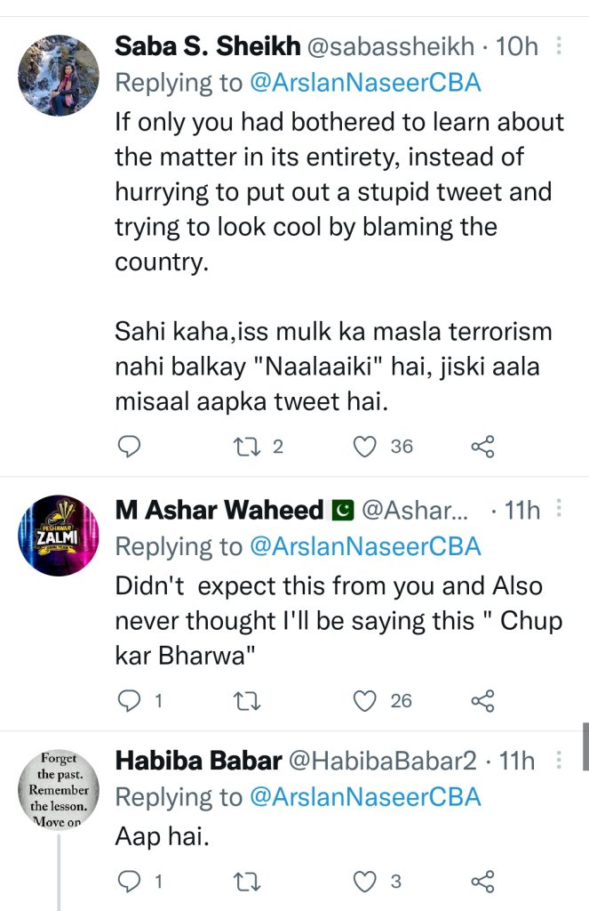 Arsalan Naseer Gets Hate on Twitter