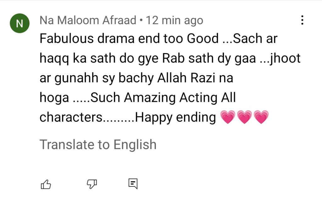 Mohabbat Dagh Ki Soorat Last Episode Public Reaction