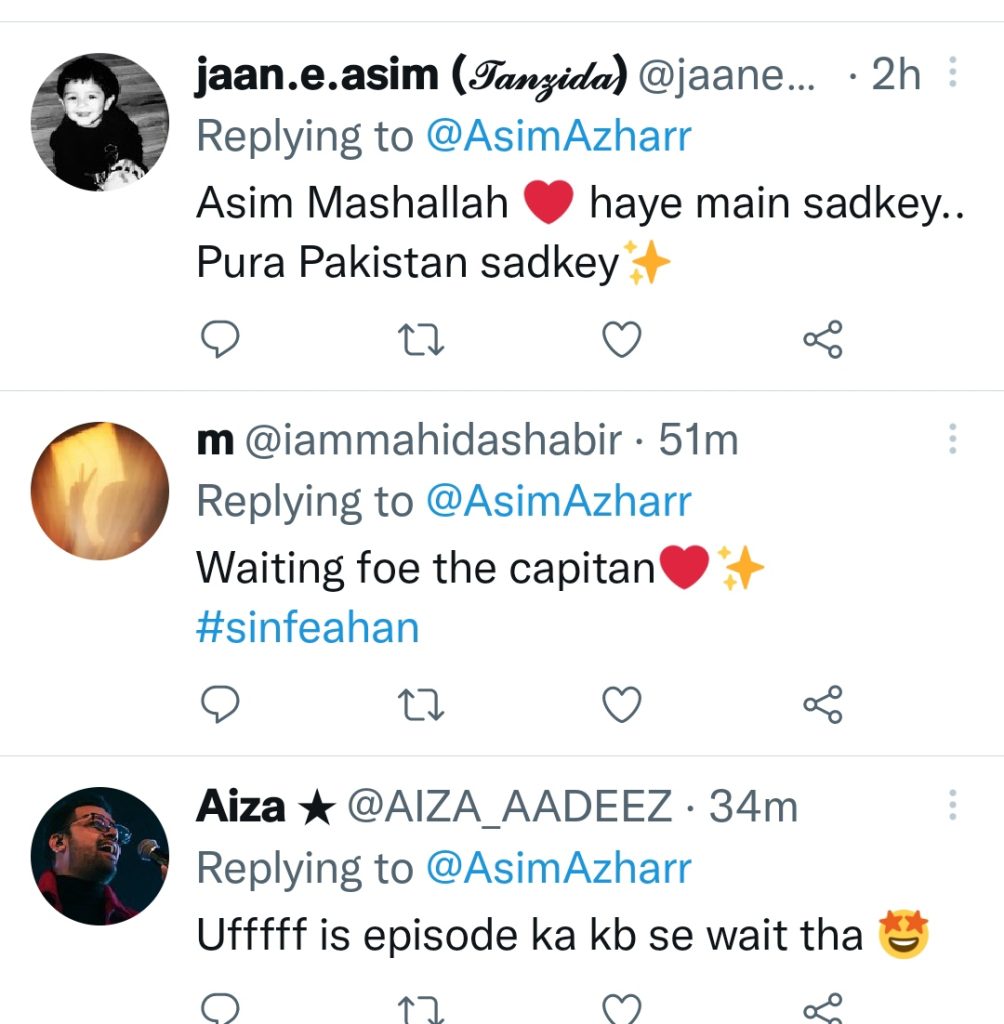 Public Reaction on Asim Azhar's Look From Sinf E Aahan