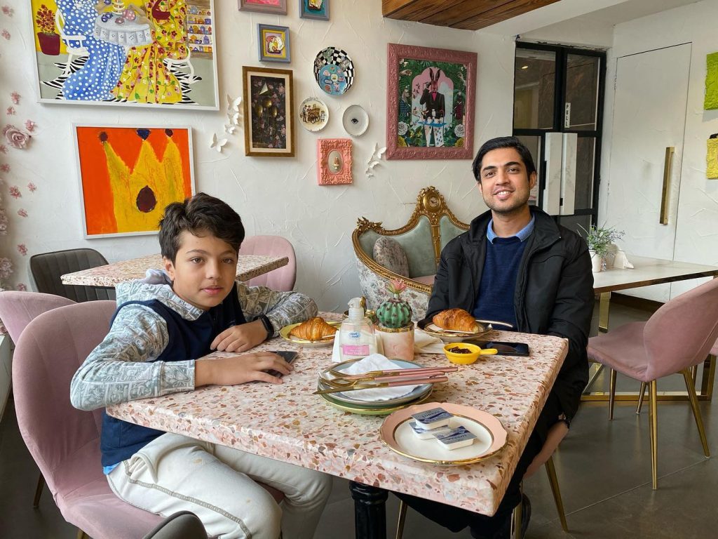 Iqrar Ul Hassan & Qurat ul Ain Iqrar Beautiful Family Pictures