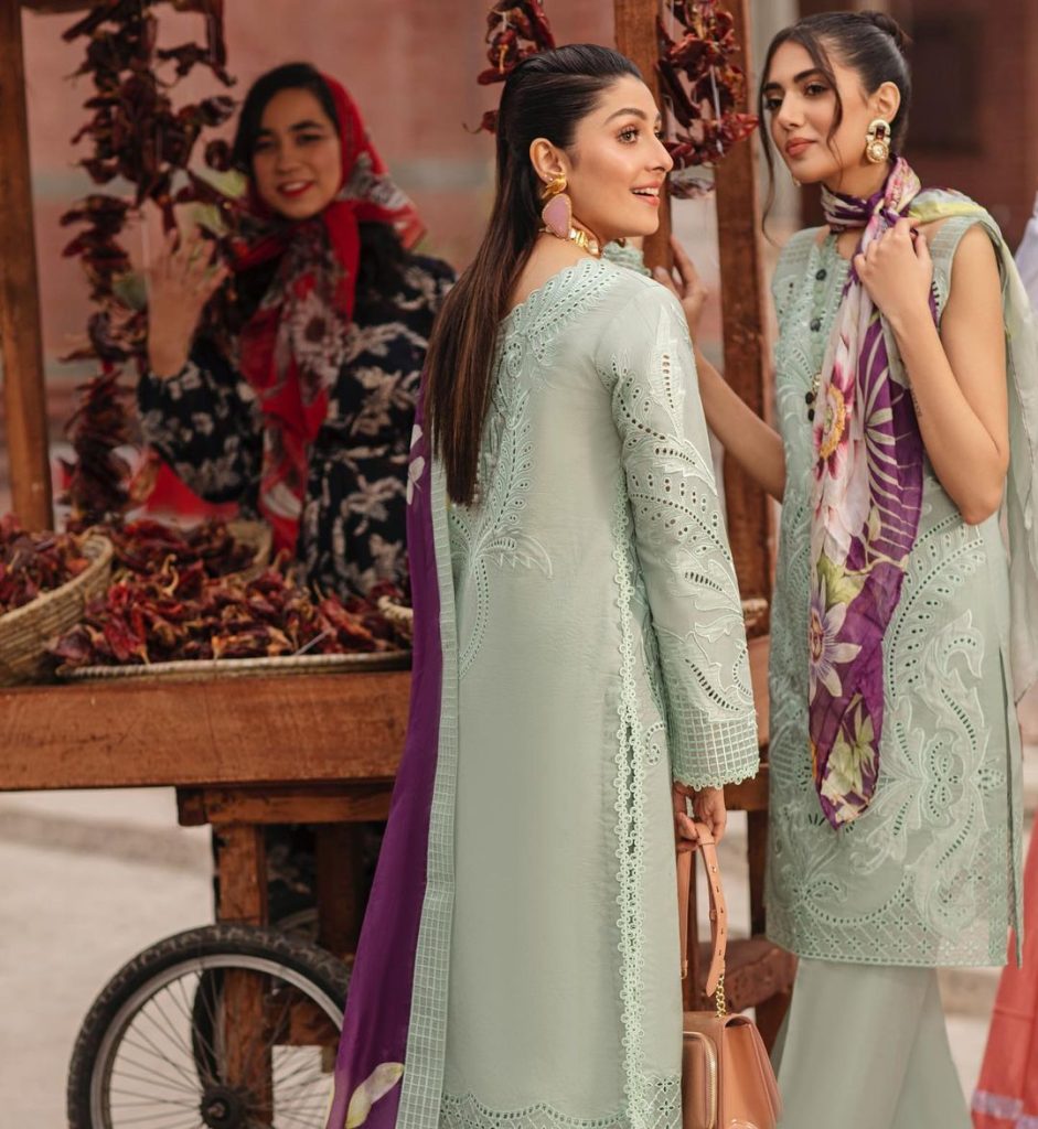 Mushq Luxury Lawn Collection '22 Featuring Ayeza Khan