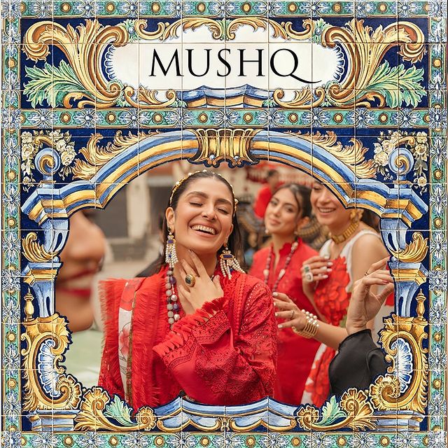 Mushq Luxury Lawn Collection '22 Featuring Ayeza Khan