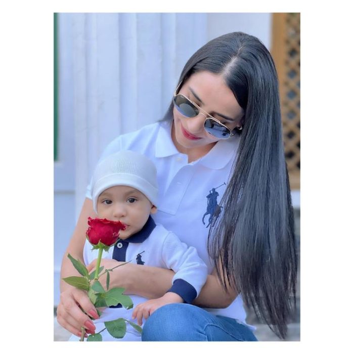 Saniya Shamshad Latest Clicks With Husband And Son