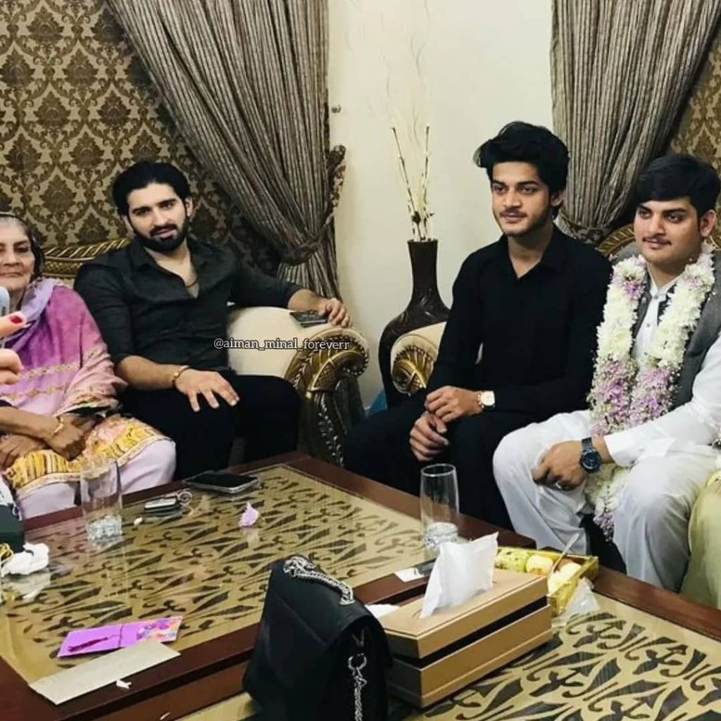 Pictures from Aiman Khan & Minal Khan Brother's Baat Pakki