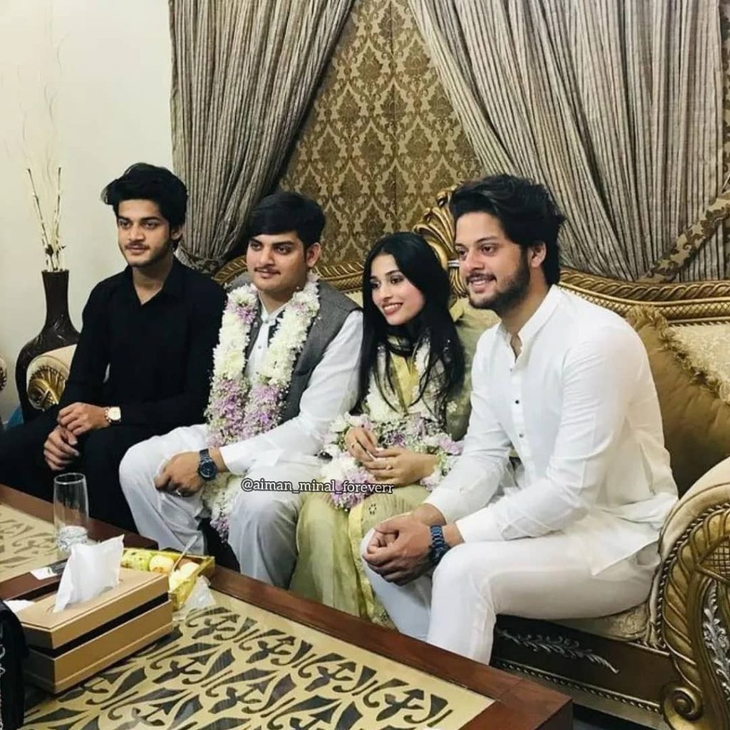 Pictures from Aiman Khan & Minal Khan Brother's Baat Pakki