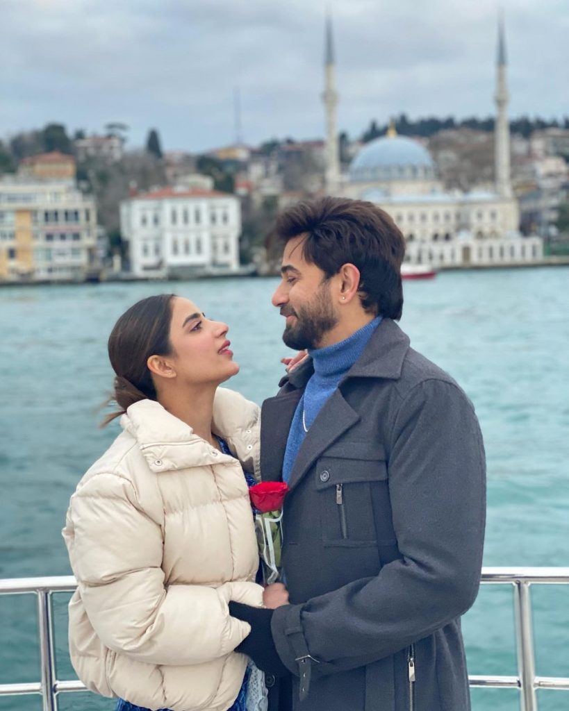 Saboor Aly & Ali Ansari Spending HoneyMoon In Istanbul - Pictures