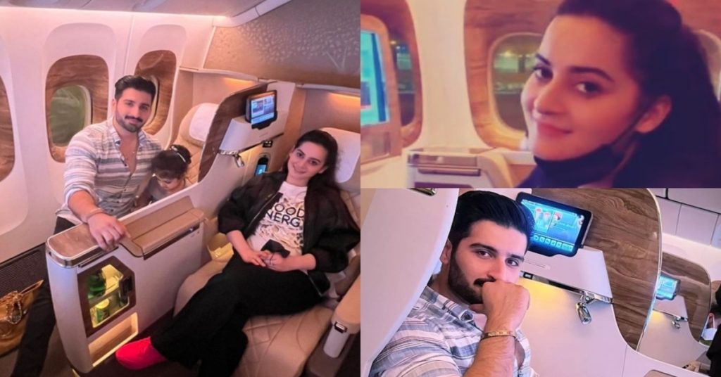 Aiman Khan and Muneeb Butt Pictures From Dubai Travel