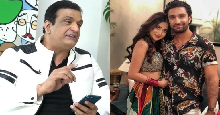 Viral Video Of Raja Haider Predicting Sajal Aly & Ahad Raza Mir’s Divorce