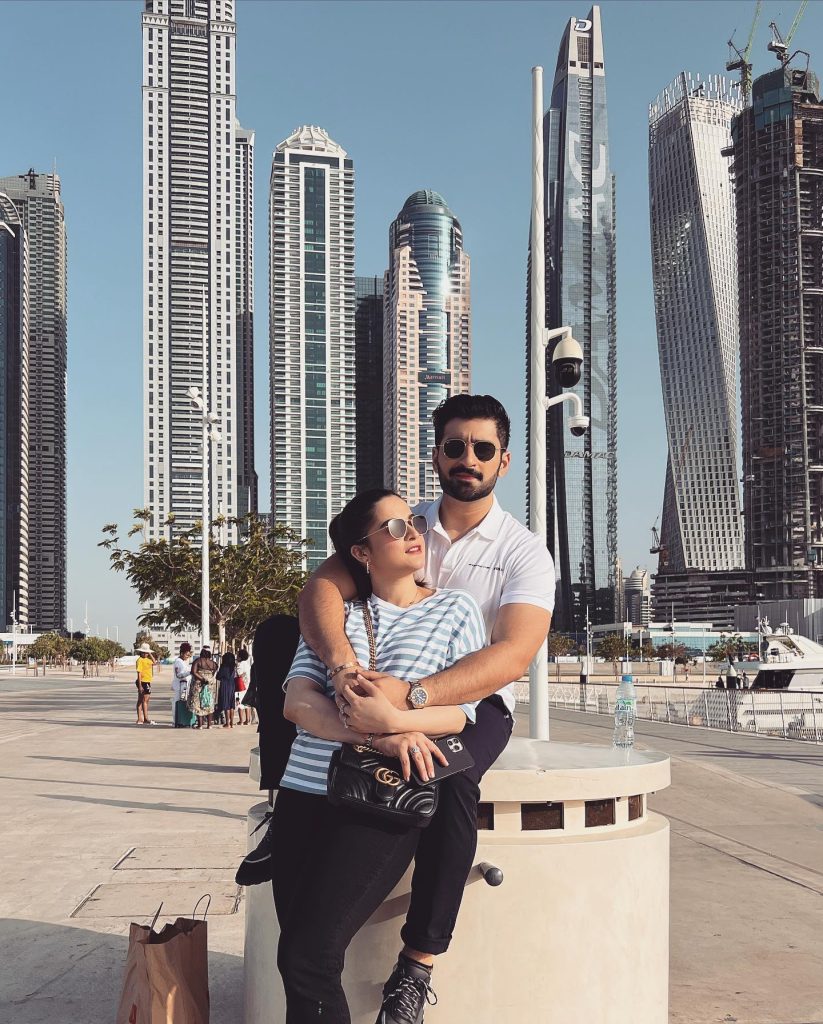Aiman Khan And Muneeb Butt’s Recent Bewitching Clicks From Dubai