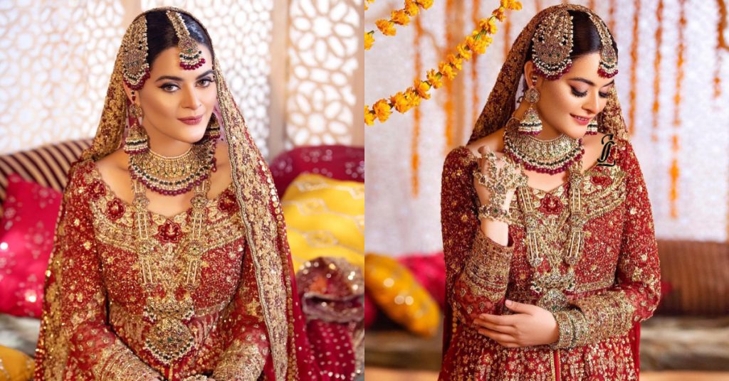 Minal Khan Flaunts Luxurious Look In Her Latest Bridal Shoot