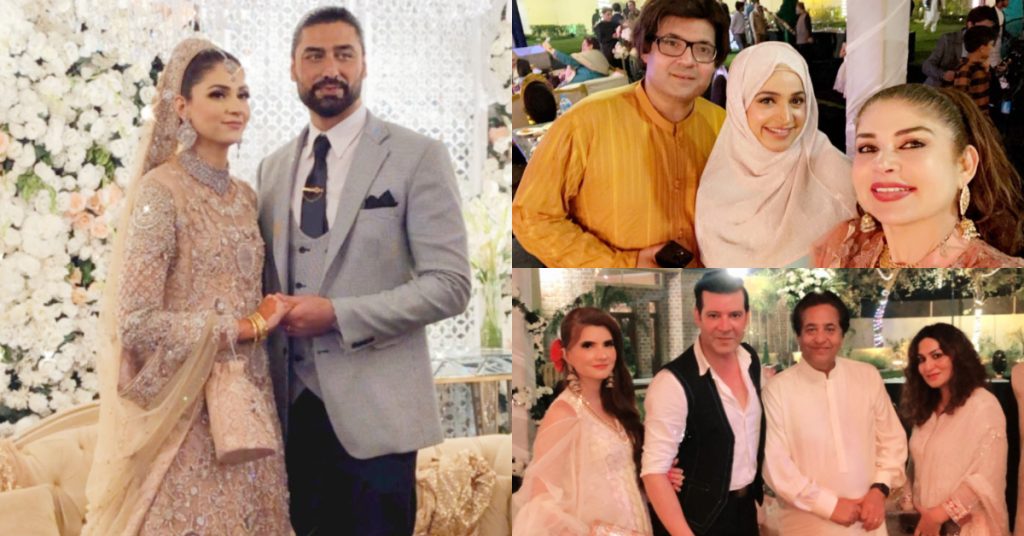 Celebrities Spotted At Veteran Actress Anjuman’s Son’s Walima Ceremony