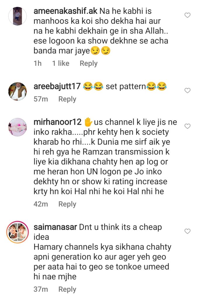 People React To Aamir Liaquat Hosting Ramadan Transmission