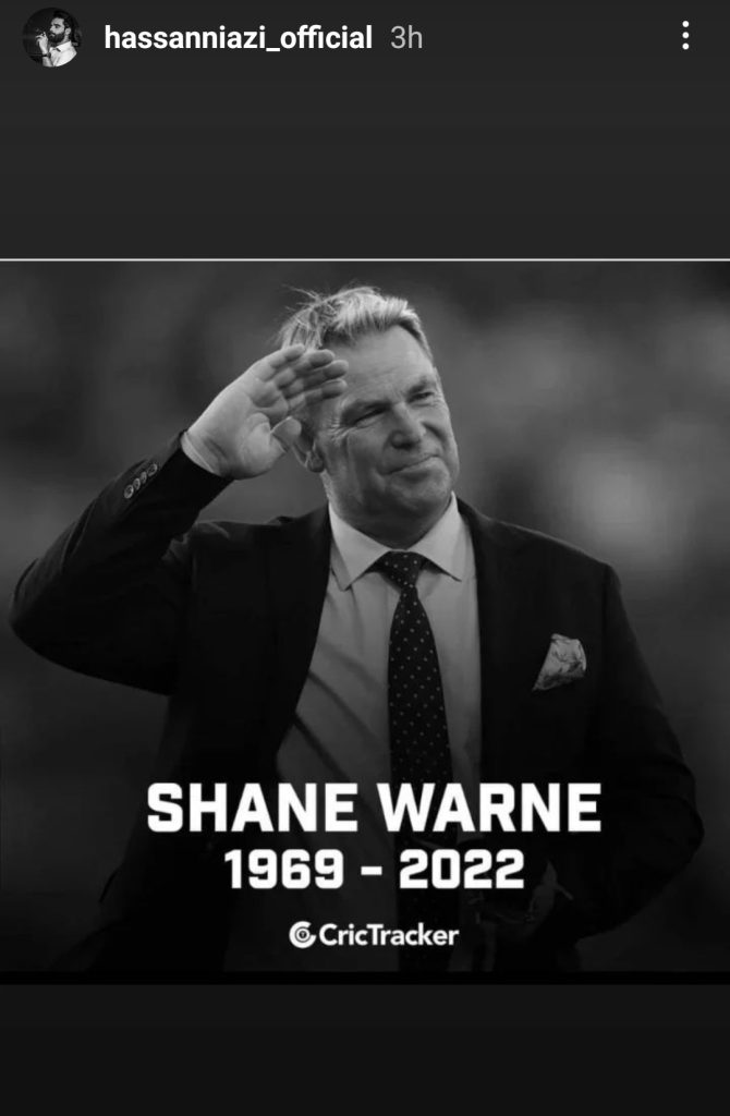 Pakistani Celebrities Extend Condolences On Shane Warne's Untimely Death