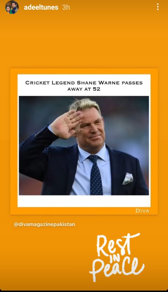 Pakistani Celebrities Extend Condolences On Shane Warne's Untimely Death