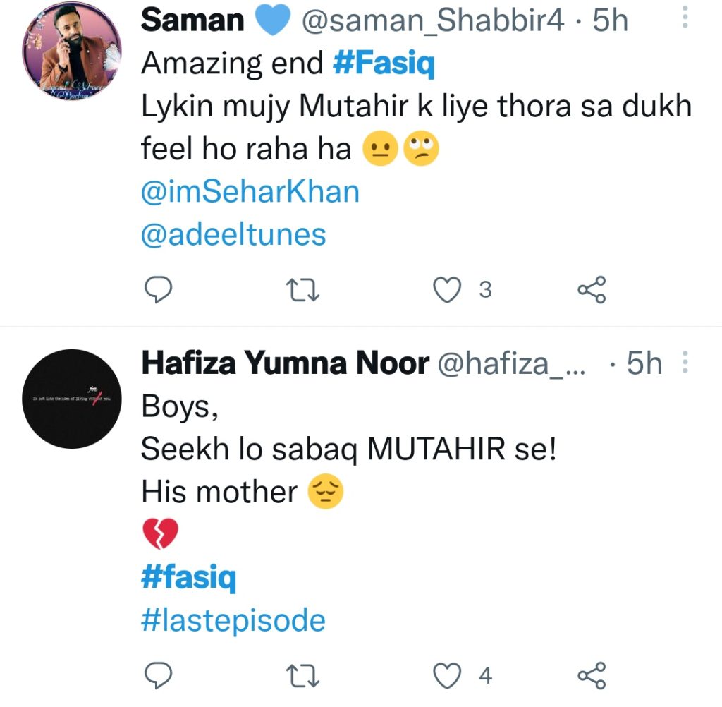 Drama Serial Fasiq Last Episode Public Reaction