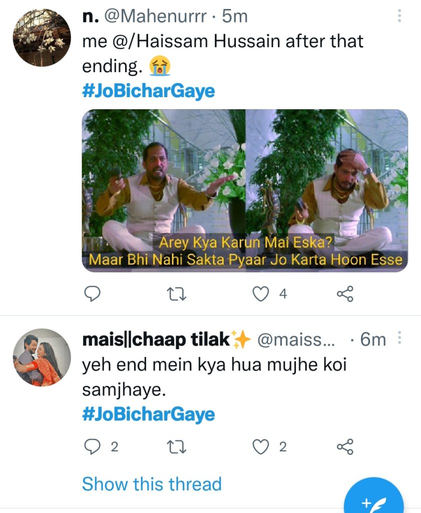 Jo Bichar Gaye Last Episode Leaves Public In Tears