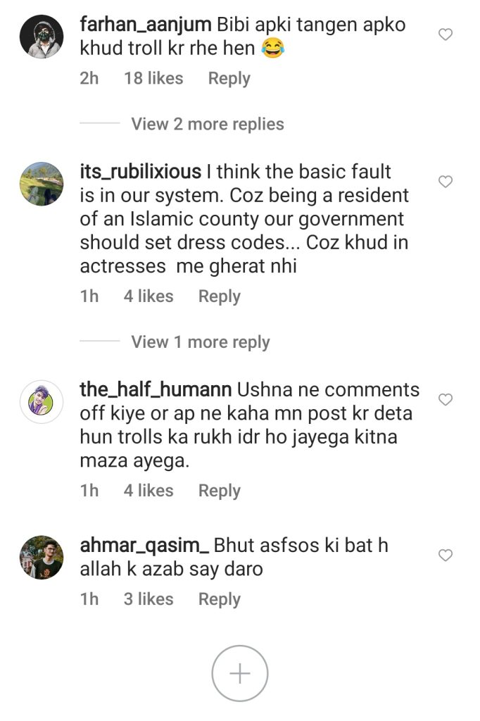 Ushna Shah's Response To Trolls Ignited Public Criticism