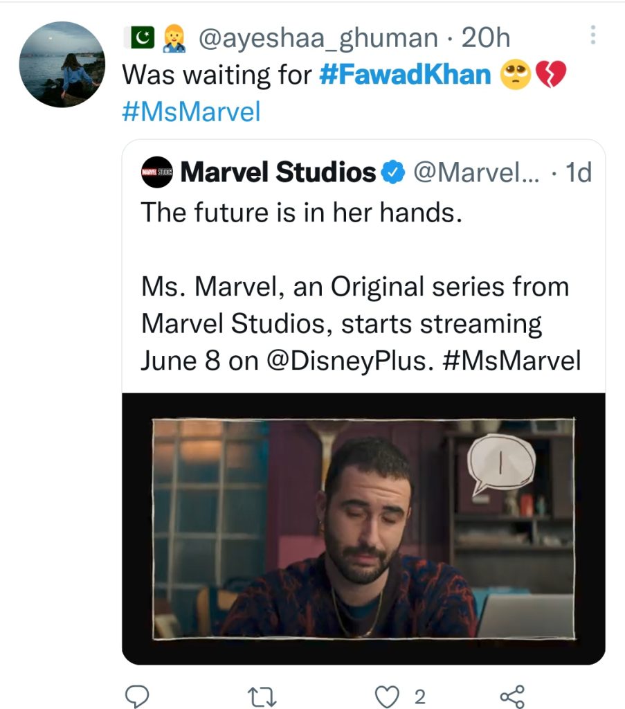 Public Debate on Fawad Khan's Absence From Ms Marvel Trailer