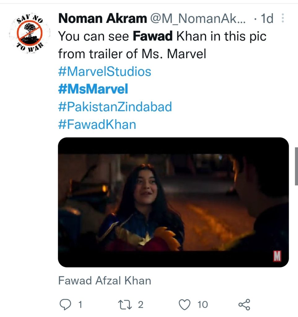 Public Debate on Fawad Khan's Absence From Ms Marvel Trailer