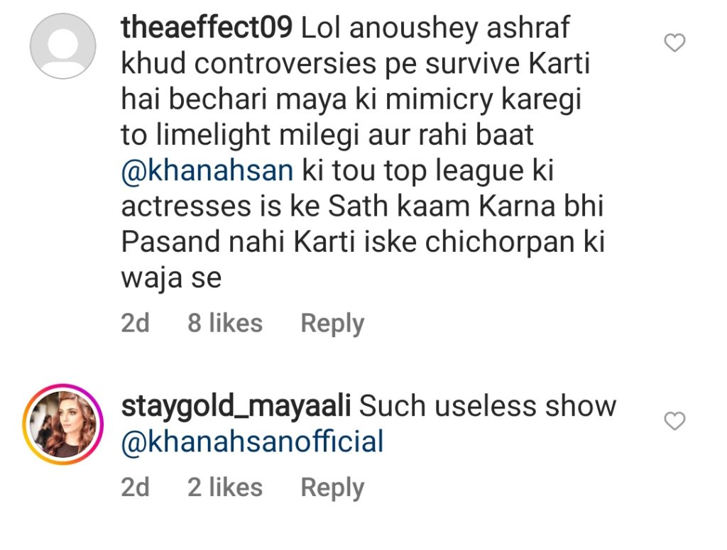 Ahsan Khan Criticized For Taunting Maya Ali