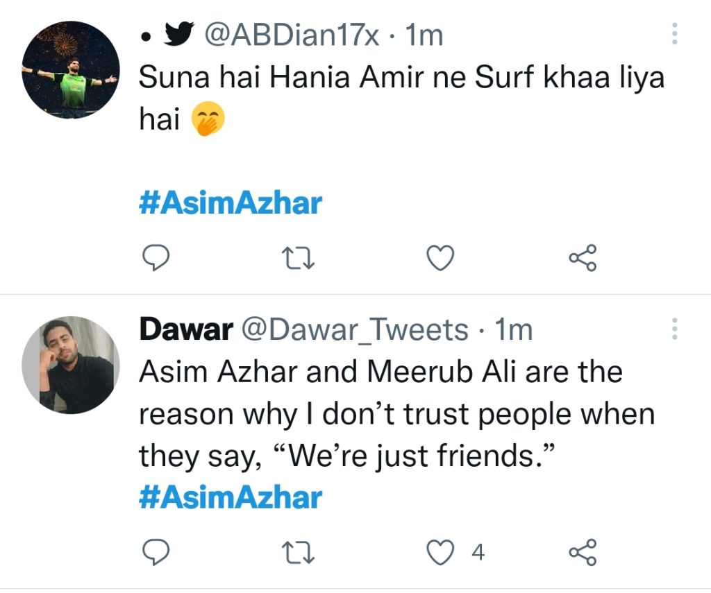 Asim Azhar and Merub Ali Engagement - Funny Memes