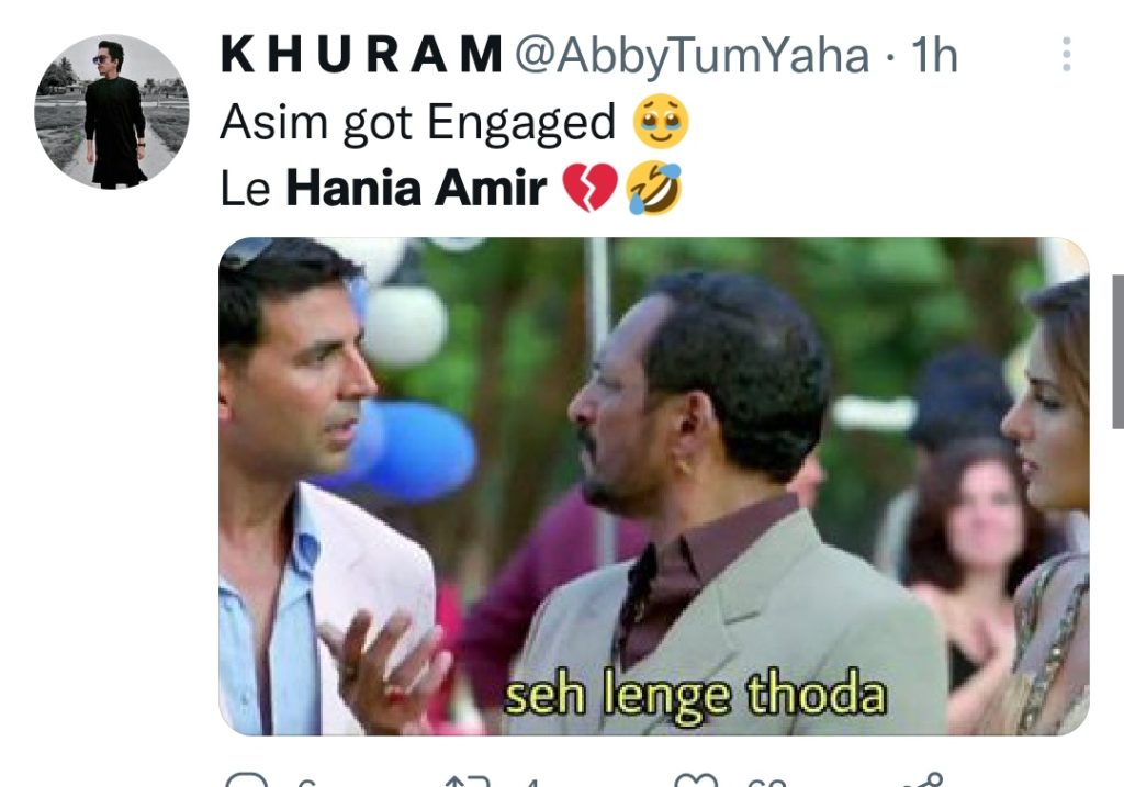 Asim Azhar and Merub Ali Engagement - Funny Memes