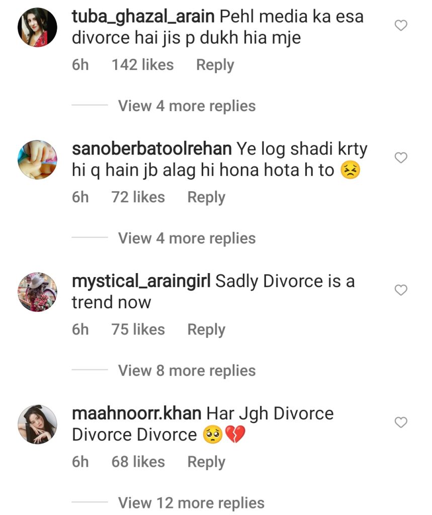 Public Reaction on Sajal & Ahad Divorce Confirmation