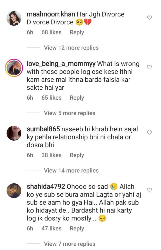 Public Reaction on Sajal & Ahad Divorce Confirmation