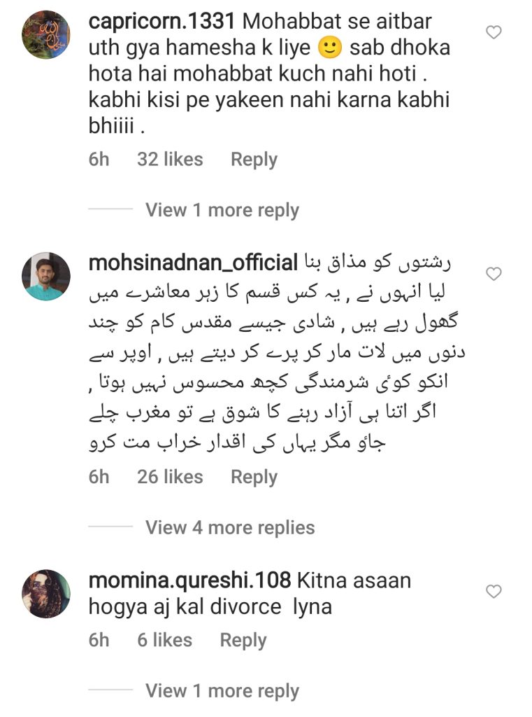 Public Reaction on Sajal & Ahad Divorce Confirmation