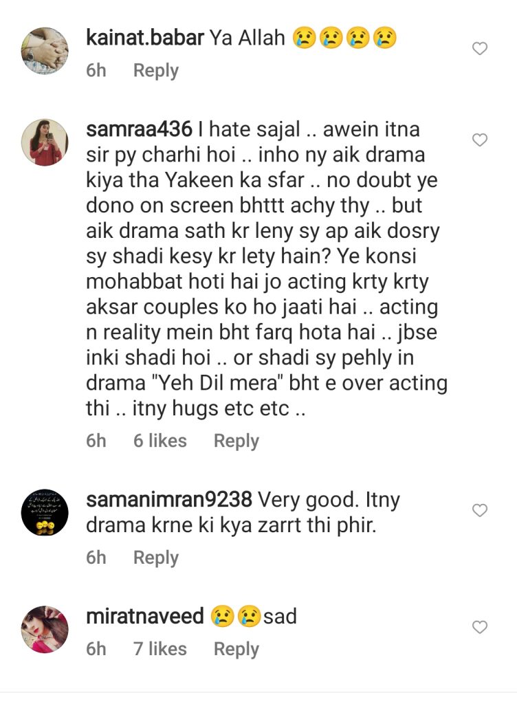 Public Reaction on Sajal & Ahad Divorce Confirmation