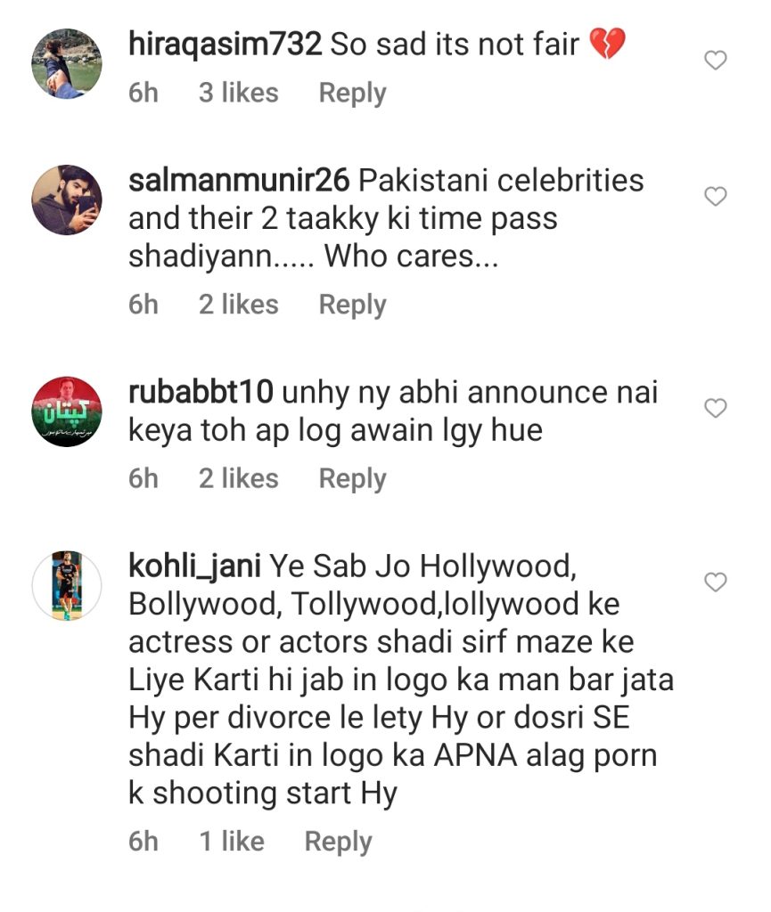 Public Reaction on Sajal & Ahad Divorce Confirmation