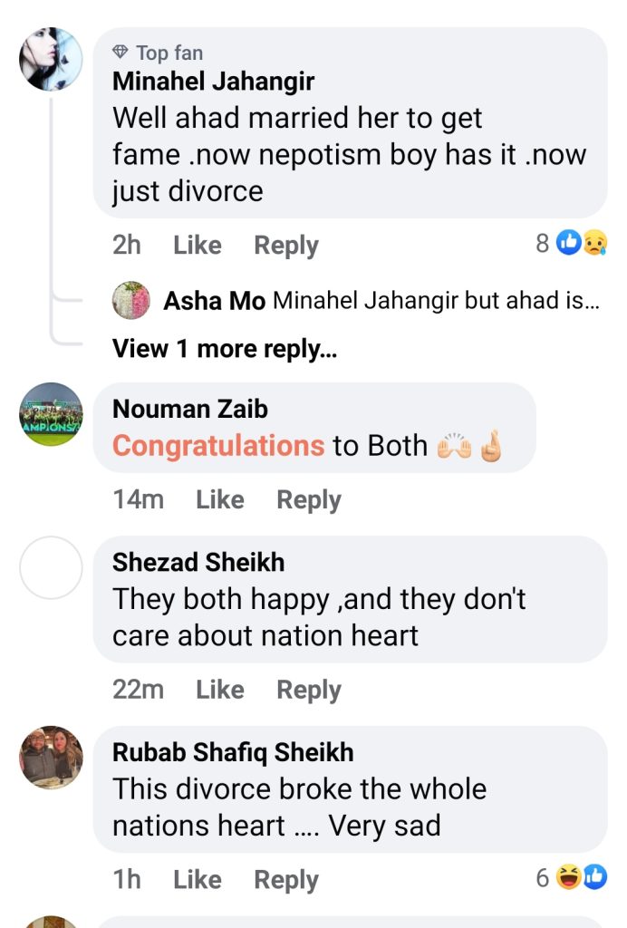 Public Reaction on Sajal & Ahad Divorce Confirmation