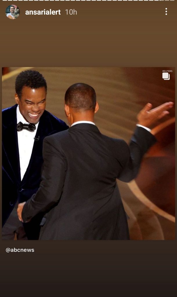 Pakistani Celebrities on Will Smith Slapping Chris Rock Live In Oscars