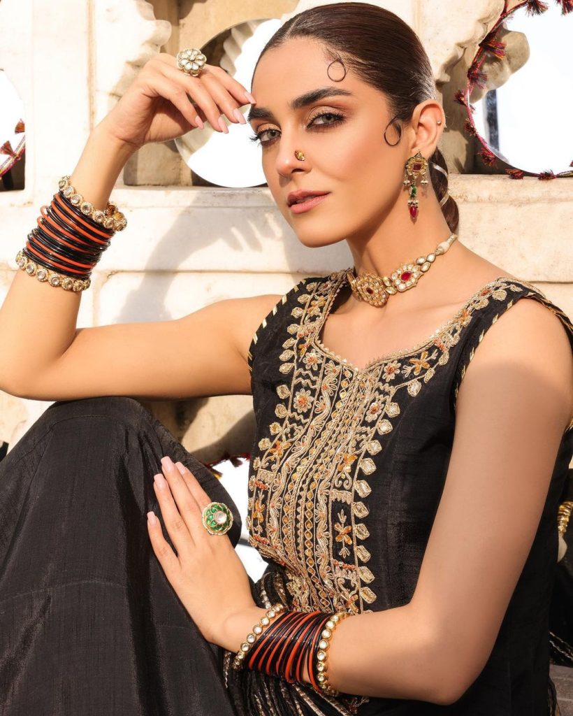Maya Ali Latest Pictures For Maya Pret Eid Collection