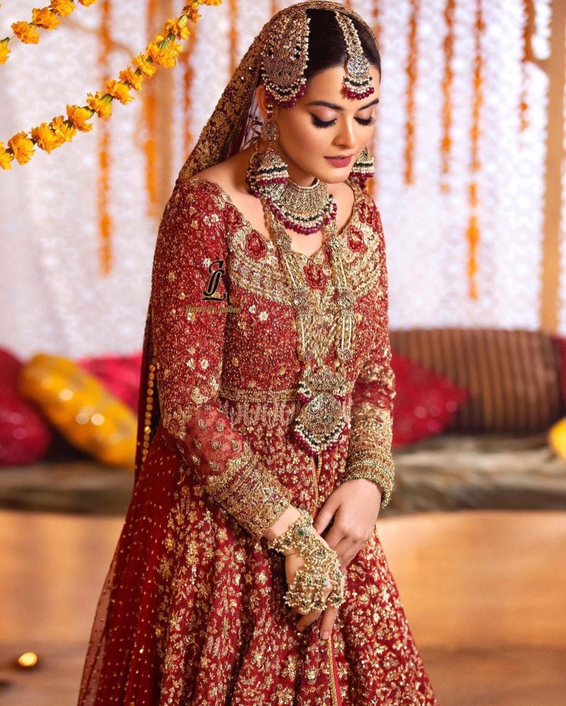 Minal khan in bridal dress sale