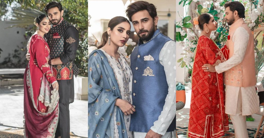 Saboor Aly And Ali Ansari's First Photoshoot Post Marriage