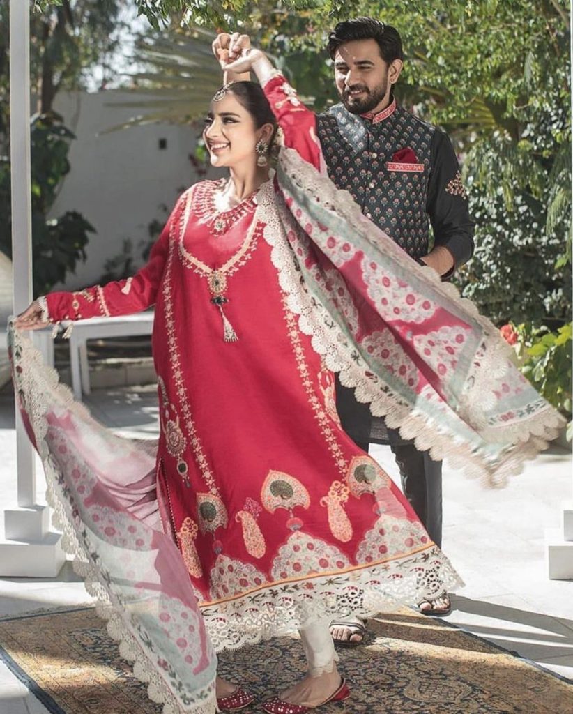 Saboor Aly And Ali Ansari's First Photoshoot Post Marriage