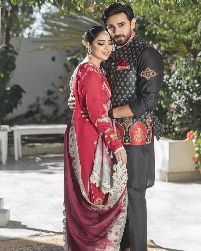 Saboor Aly And Ali Ansari's First Photoshoot Post Marriage