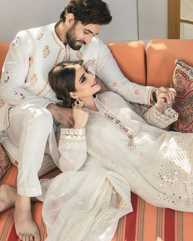 Saboor Aly And Ali Ansari's First Photoshoot Post Marriage