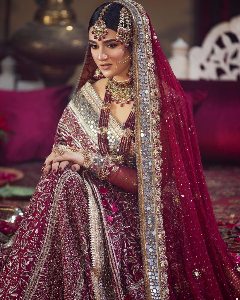 Sarah Khan Nails Elegance In Her Latest Bridal Shoot