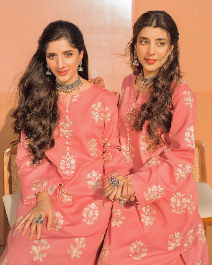 Urwa Hocane & Mawra Hocane Photoshoot For UxM Summer Eid Collection