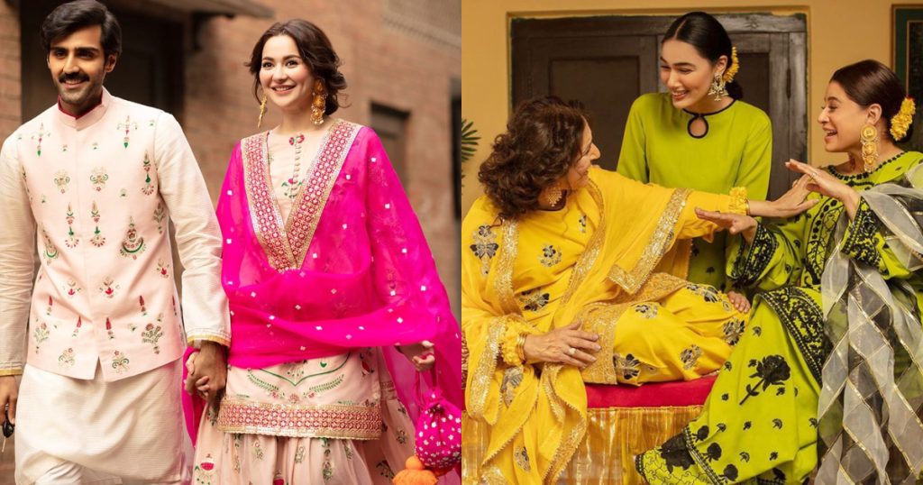 Samina Peezada And Hania Aamir Shine In Ali Xeeshan's Eid Edit