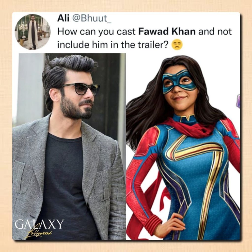 Public Debate on Fawad Khan's Absence From Ms Marvel Trailer