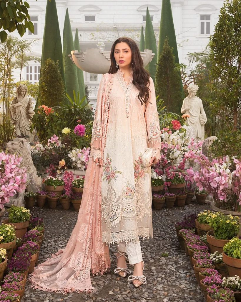 Mahira Khan Stuns In Maria B Lawn 2022 Collection