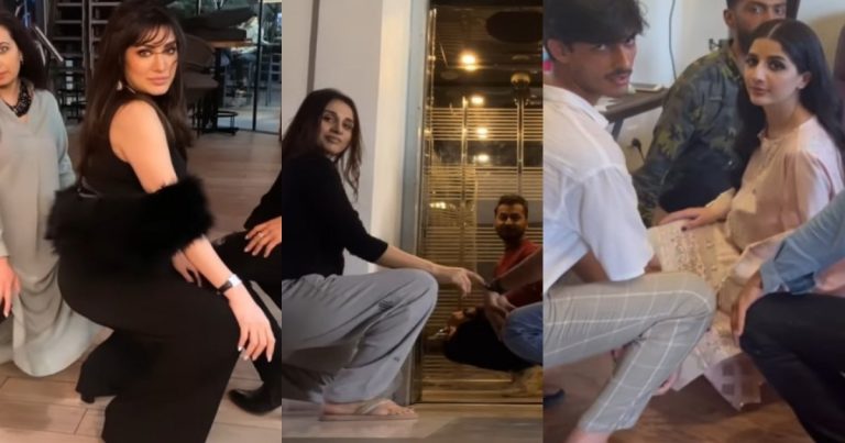 Leading Pakistani Actresses Doing The Popular Drop Challenge